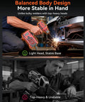 Image shows Badass Lightweight 110V Handheld Arc Welder Delivers Knockout 200A IGBT Power With An Easy LCD Screen for stability demonstration.