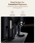Game Changing Dual Boiler Espresso Machine With Integrated Precision Grinder And Dual Weight Sensors For Reliable Shot Prep And Silky Steamed Milk Anytime You Want To Chill And Sip showing dual scales for consistent espresso.