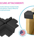 Four Piece Safety Corner Cushions For Baby And Home Protection With 3M Tape Easy To Install Made In USA BPA Free Latex Free Soft Yet Dense Foam Guard For Sharp Table Edges And Furniture