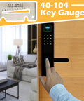 40-104 Key Gauge Kit for Locksmiths with digital lock and modern home setting