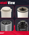 Detail view of 6.7L Diesel Fuel Filter Water Separator and Oil Filter Set for Ram 2500 3500 4500 5500 2013 2018 Tough As Nails Trucks
