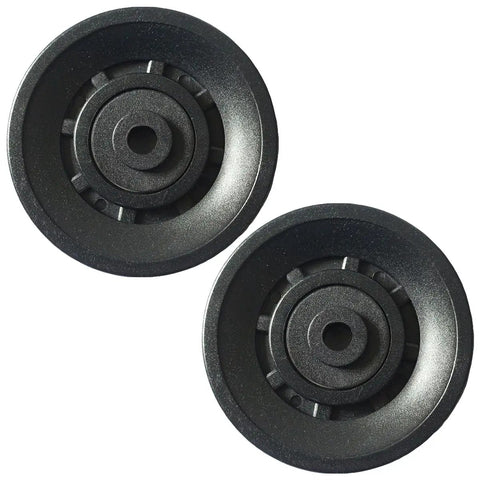 Two Pack 90mm Nylon Cable Pulley Wheels Replacement For Fitness Lat Pulldown And Cable Machines Lightweight Bearings Easy Install Universal 90mm Wheel Roller To Upgrade Your Home Gym Gear And Strength Training Parts