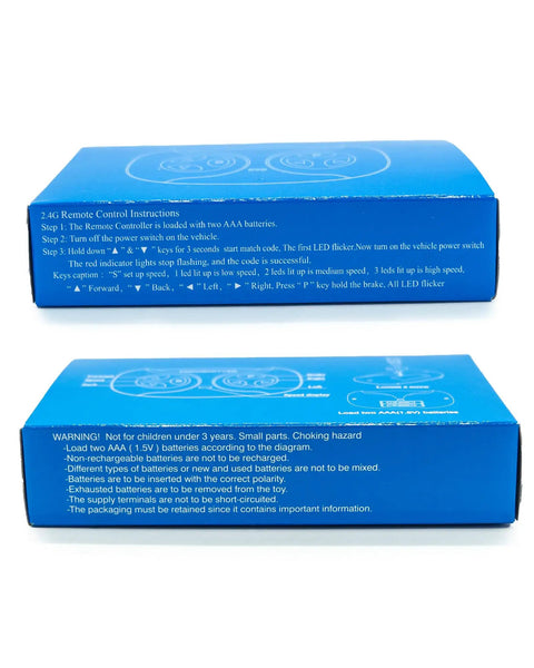 2.4GHz Bluetooth Remote Control For Kids Ride On Cars 12V Electric SUVs And Trucks Easy Pairing box with instructions