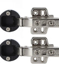 Glass Door Damping Buffer Hinge 2 Pack Stainless Steel 201 Cabinet Hinge For Glass Cabinets And Bookcases, soft close hinges