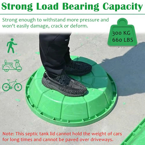60cm Invisible Resin Manhole Cover And Septic Tank Lid 15 Piece Pro Grade Heavy Duty Set showing load capacity test