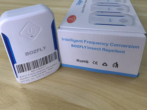 6 Pack Ultrasonic Pest And Insect Repellers For Indoor Use, showing content and box design