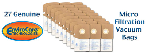 Replacement Vacuum Bags For Eureka Mighty Mite 3670 And 3680 Canisters 27 Pack Style MM aligned in rows