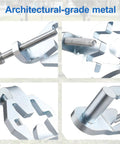 Heavy Duty T Post Gate Hinge Pins 2 Pack Built Tough Galvanized Carbon Steel 16mm Thickened Pin Rustproof Outdoor Gate