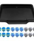 Heavy Duty Golf Ball Tray Kit With 18 Foam Balls Durable Indoor Outdoor Practice Mat Organizer That Holds Up To 53 Balls