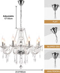 Show Stopping Modern Elegant 10 Lights K9 Crystal Glass Chandelier Pendant Ceiling Lighting For Dining Room Living Room And Bedroom European Style Transparent Fixture Requires 10 E12 Bulbs Not Included shown in flat, sloped, vaulted ceiling options