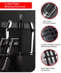 Heavy Duty 2 Jaw Small Gear Puller With Self Locking Jaws And Extended Handle For Easy Wheel Bearing Removal And Industrial Maintenance Tasks, black steel