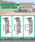 Rock Solid Heavy Duty Boat Trailer Bunk Brackets 4 Pack With Galvanized Steel Swivel Top Mount For 1.5x3 2x3 3x3 Inch Crossmembers