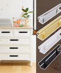 Self Adhesive Push Pull Cabinet Handles White Plastic For Cabinets Drawers Wardrobes Doors And Windows Easy Install No Tools