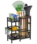 Heavy Duty Garden Tool Organizer Rack With Slick Storage Hooks And Multi Shelf Design For Garage Yard Shed Or Workshop. 75 x 30 x 79 cm.