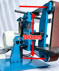 Zhenyuwang Electric Belt Sander 1100W Brushless Motor with 200mm sanding belt, heavy duty woodworking tool for fast wood sanding.