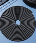 Heavy Duty Rubber Caulk Saver Strip For Concrete Joints Built Nails Tough Hella Flexible Black Weatherproof five meter roll in coil.