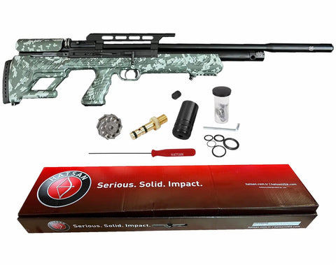Beefy BullBoss QE Limited Edition.25 Cal PCP Air Rifle With Side Lever 1000 FPS 49 FPE Includes Scope Pellets Targets And Quick Load Accessories