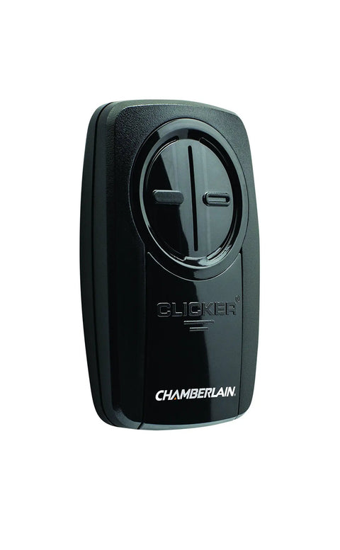 Universal Garage Door Remote With Two Buttons For Two Doors Or Gates Easy Wireless Setup No Fuss Black Remote Control