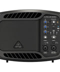 Front view of EUROLIVE B105D Ultra Compact 50W PA and Monitor Speaker with control panel visible.