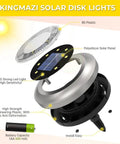 Diagram of Outdoor Solar Lights For Garden And Pathway With 8 LED IP65 Waterproof Landscape Lighting components and features.