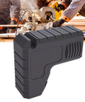 Heavy Duty 2.5 Inch Dust Port Adapter For Table Saw With Snap On Hook, black polymer design for dust extraction.