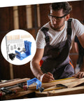 Woodworker using Pocket Hole Jig Kit For Woodworking With Easy Assembly, Dowel Kit And Drill Bit Guide, Durable Angle Hole Tool
