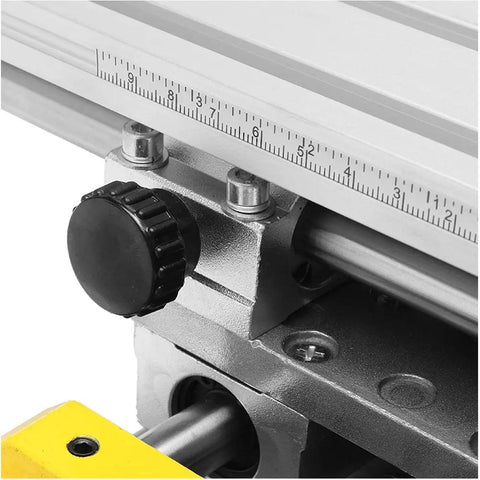 Heavy Duty All In One Milling Work Table For Milling Machines And Drill Presses With Beefy Compound Sliding Table And Adjustable Dovetail Slot Aluminum Alloy Construction For Bench Drills