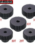 48P Pinion Gear Set For 3.175mm Shafts Fits One Eighth Inch RC Cars 29T 30T 31T 32T 33T Hardened Steel