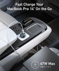 USB-C Car Charger 67W 3-Port Fast Charger For iPhone 17 16 15 14 Series Galaxy S25 24 23 MacBook iPad