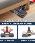 Hardwood Floor Attachment For Dyson Cordless Vacuums V7 V8 V11 V15 SV10 SV12 SV14 With V Shaped Roller Brush And LED Headlights