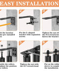 Step-by-step installation guide for Beefy Sliding Gate Roller Guide Kit With Heavy Duty Steel L Bracket And Adjustable 3 Inch Nylon Wheel Support
