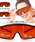 Top Tier Laser Safety Glasses Serving Kick Ass Dual Wavelength Eye Protection For 532 And 1064 Nanometers, fit over prescription glasses.