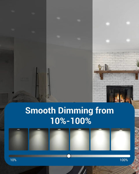 Smooth dimming demo of GU10 LED Dimmable Bulb 5000K Daylight For Track Lighting, 500 Lumens, 7W 50W Equivalent Long Lasting