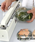 Solid Pack Of Two Hundred Four By Six Heat Shrink Bags Pulling Off A Knockout Tight Seal For Books And Bath Bombs Durable Food Grade Plastic Wrap For Everyday DIY in use sealing a vegetable.