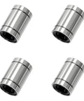 LM16UU linear ball bearing with double rubber seals, 16mm bore, 28mm OD, 37mm length - set of 4