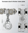 Four Wheel Hoist Trolley For Unistrut 1-5/8 Inch Or Taller Channel With M10 Bolt And Lifting Eye Nuts with dimensions