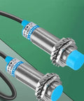 Inductive Proximity Sensor M18 Long Detect Distance 3 Wire NPN PNP DC Switch For Automation Heavy Duty Rugged Industrial