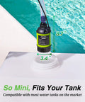 Cordless Submersible Water Pump With Brushless Motor Handy Battery Powered Sump Pump Kit Includes 2x4000mAh Batteries on tank