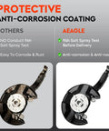 Front Right Steering Knuckle And Wheel Bearing Hub Assembly For Honda Accord 2008-2012 And Acura TSX 2009-2014 showing anti-corrosion coating comparison