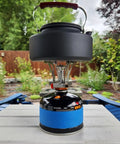 Lightweight Portable Camping Stove For Backpacking And Hiking With Piezo Ignition No Fuss Wind Resistant Design in garden