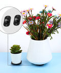 16 Pcs Self Adhesive Mini Caster Wheels 360 Degree Swivel Mini Appliance Rollers under flowerpots for mobility