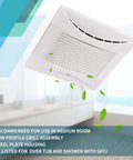 Ultra Quiet 70 CFM Bathroom Exhaust Fan With 0.3 Sone Noise Level Energy Star Qualified UL Listed Delivers Strong Airflow