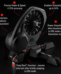 Direto XR-T Direct Drive Bike Trainer with Accurate Power Readings, App Compatibility, Massive Flywheel Simulating 24% Gradients