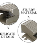 Rugged Built To Last Heavy Duty Air Operated Foot Pedal Valve Switch For Industrial Environments Iron Construction Safe And Precise Response Pneumatic Foot Controller For High Frequency Manufacturing And Workshop Use, khaki iron foot pedal switch close-up