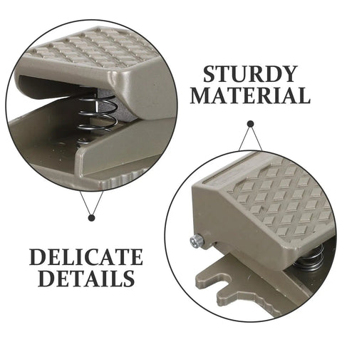Rugged Built To Last Heavy Duty Air Operated Foot Pedal Valve Switch For Industrial Environments Iron Construction Safe And Precise Response Pneumatic Foot Controller For High Frequency Manufacturing And Workshop Use, khaki iron foot pedal switch close-up