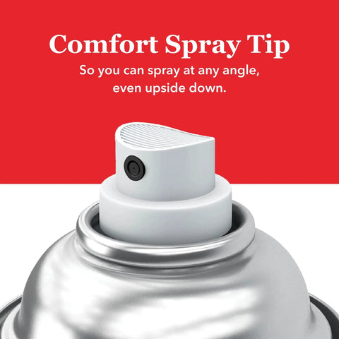 Close-up of comfort spray tip on Beach Glass Matte Spray Paint, allows spraying at any angle for ease of use.