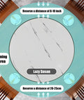 Top view Lazy Susan Turntable For Dining Table Round Serving Tray 12 To 39 Inches Rotating Kitchen Organizer No Fuss Access