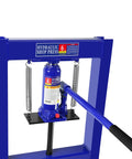 Heavy Duty 6 Ton Hydraulic Shop Press With Adjustable Height Benchtop H-Frame And Press Plates, Pressure Gauge For Auto Repair
