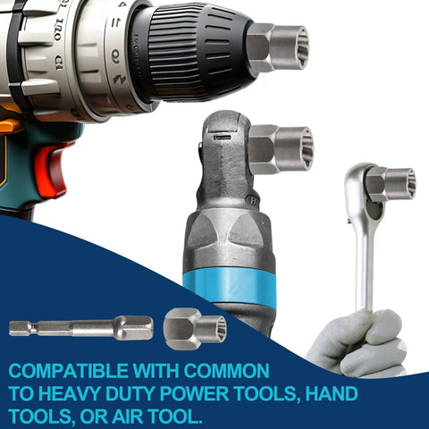 26 Piece Impact Bolt And Spiral Screw Extractor Set With Left Hand Reverse Drill Bits For Easy Out Damaged Stripped Broken Screws