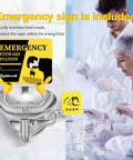 Go To Wall Mounted Eye Wash Station With Eyewash Sign For Emergency Eye And Face Washing In Commercial Settings Stainless Steel 304 Construction NPT Thread Plumbing Connection in lab environment with emergency sign